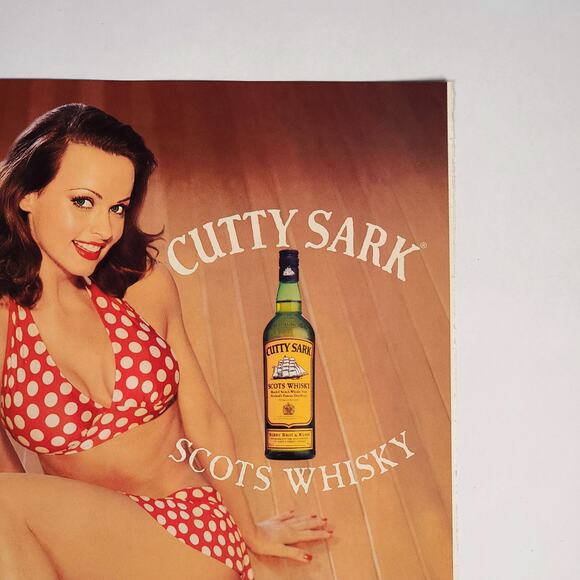 Cutty Sark Scots Whisky Pin-Up Style‎ Vintage Print Ad 2000 Maxim 8.5" x 11" - Picture 3 of 5